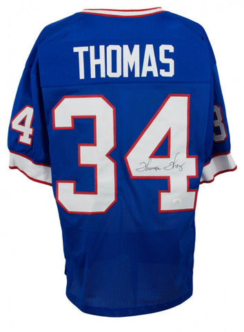 Thurman Thomas Signed Bills Jersey (JSA COA) NFL Most Valuable Player (1991)