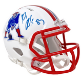 Rob Gronkowski New England Patriots Signed Riddell Throwback Mini Helmet JSA