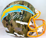 Joey Bosa Autographed LA Chargers F/S Camo Authentic Helmet- Beckett W *White