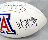 Ka'Deem Carey Bear Down Autographed Arizona Wildcats Logo Football- JSA W Auth