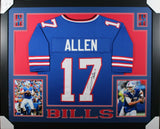 JOSH ALLEN (Bills blue SKYLINE) Signed Autographed Framed Jersey Beckett