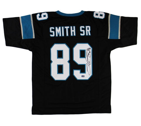 Steve Smith Sr Signed Carolina Custom Black Jersey