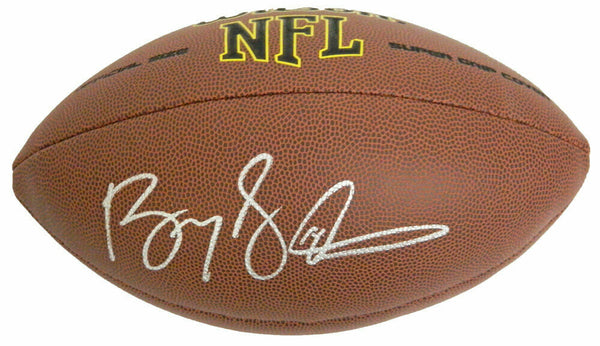 Barry Sanders LIONS Signed Wilson Super Grip Full Size NFL Football - SS COA