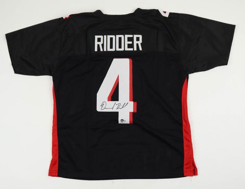 Desmond Ridder Signed Falcons Jersey (Beckett) Atlanta's 3rd Pick / Starting Q.B