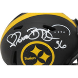 Jerome Bettis Autographed Pittsburgh Steelers Eclipse Mini Helmet Beckett 47400