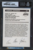 Lakers Magic Johnson Authentic Signed Promo 5x7 Photo Auto Graded 10 BAS Slabbed