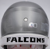 Kyle Pitts Auto Falcons Flash Full Size Helmet Dirty Bird (Smudge) Beckett 25812