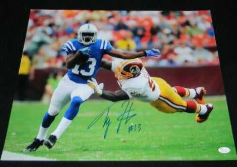 TY HILTON AUTOGRAPHED SIGNED INDIANAPOLIS COLTS 16x20 PHOTO JSA