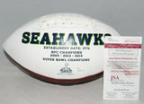 BRIAN BOSWORTH AUTOGRAPHED SIGNED SEATTLE SEAHAWKS WHITE LOGO FOOTBALL JSA