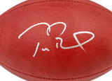 TOM BRADY AUTOGRAPHED NFL LEATHER SB LV LOGO FOOTBALL BUCCANEERS FANATICS 202368