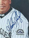 Andres Galarraga Signed Colorado Rockies Framed 8x10 Photo BAS 45029