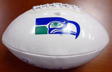 WALTER JONES AUTOGRAPHED WHITE LOGO FOOTBALL SEATTLE SEAHAWKS MCS HOLO 72391