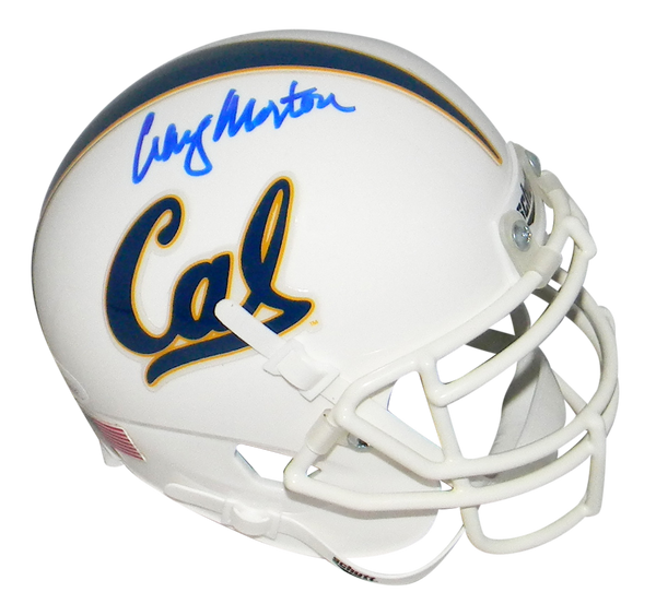 CRAIG MORTON AUTOGRAPHED SIGNED CAL CALIFORNIA GOLDEN BEARS MINI HELMET JSA