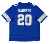 Barry Sanders Signed Detroit Lions Nike Blue NFL Jersey