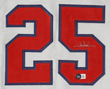 Jim Abbott Signed California Angels Jersey (Beckett) Pitched a No Hitter 9/04/93