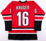 Marcus Kruger Signed Carolina Hurricanes Jersey (Beckett) 2xStanley Cup Champion