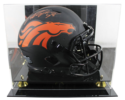 Broncos Von Miller Signed Eclipse F/S Speed Proline Helmet W/ Case BAS Witnessed