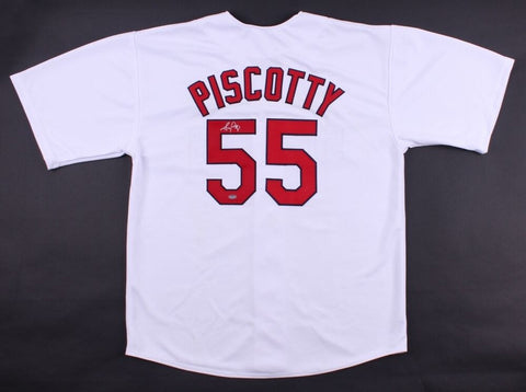 Stephen Piscotty Signed Cardinals Jersey (Schwartz) St. Louis OF (2015-present)