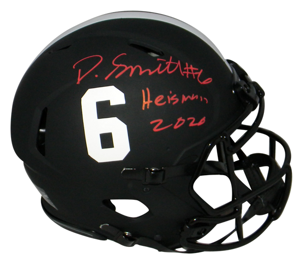 ALABAMA CRIMSON TIDE DEVONTA SMITH SIGNED AUTHENTIC ECLIPSE HELMET HEISMAN 2020