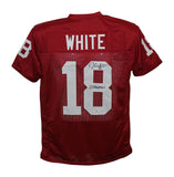 Jason White Autographed/Signed College Style Red XL Jersey Heisman BAS 31171