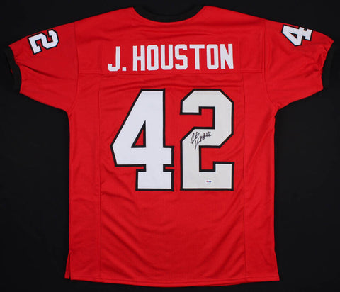 Justin Houston Signed Georgia Bulldogs Jersey (PSA COA) KC 4xPro Bowl Linebacker