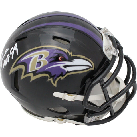 Ozzie Newsome Signed Baltimore Ravens Mini Helmet HOF Beckett 44110