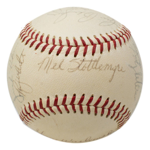 1970 New York Yankees Team Signed Baseball Thurman Munson + 20 Others JSA LOA