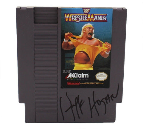 Hulk Hogan Signed NES WrestleMania Game