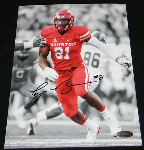 TYUS BOWSER AUTOGRAPHED SIGNED HOUSTON COUGARS 8x10 SPOTLIGHT PHOTO TRISTAR