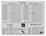 Magic Johnson & Larry Bird Signed 1979 NCAA Semi-final Scorecard BAS #1W867914