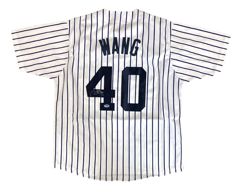 Chien Ming Wang New York Signed White Baseball Jersey PSA/DNA Hologram