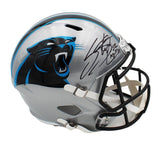 Cam Newton Signed Carolina Panthers Speed Full Size Chrome Helmet "Agent" Insc