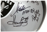 Oakland Raiders Greats Signed F/S Replica Helmet 15 Sigs John Madden JSA 31886