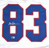 Andre Reed Autographed White Pro Style Jersey - Beckett W Hologram *Silver