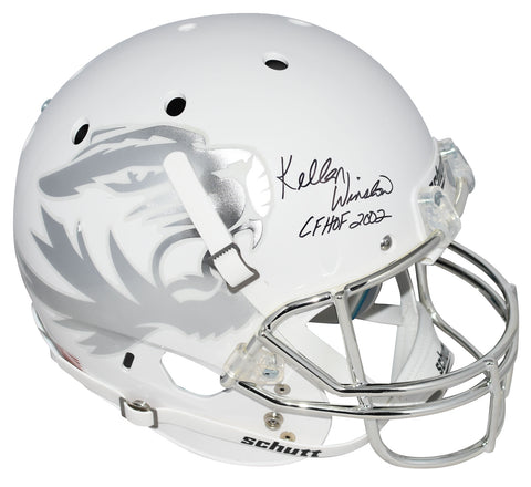 KELLEN WINSLOW AUTOGRAPHED MISSOURI TIGERS WHITE CHROME FULL SIZE HELMET JSA