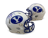 Steve Young Autographed BYU Cougars Signed Football Mini Helmet Beckett COA WHT