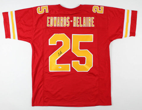 Clyde Edwards-Helaire Signed Kansas City Chiefs Jersey (Beckett Holo) #1 Pk LSU