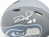 DEVON WITHERSPOON AUTOGRAPHED SEAHAWKS SLATE SILVER MINI HELMET MCS 235446