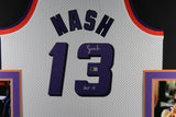 Steve Nash Autographed Phoenix Suns Mitchell & Ness Framed Jersey Beckett