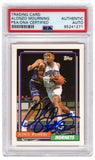 Alonzo Mourning Signed Hornets 1992-93 Topps Rookie Card #393 (PSA Encapsulated)