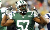 Bart Scott Signed New York Jets Jersey (Beckett) 2006 Pro Bowl Linebacker
