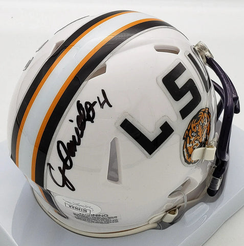 C. J. Daniels Signed LSU Tigers Speed Mini-Helmet (Beckett) 2024 Senior W.R.