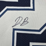 Autographed/Signed Daron Bland Dallas Blue Football Jersey JSA COA