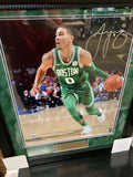 Jayson Tatum Signed Autographed Photo Custom Framed To 20x24 NEP