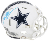 Cowboys Deion Sanders Signed Salute To Service III Speed Mini Helmet BAS Witness