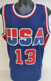 Chris Mullin Signed Team USA Jersey (JSA COA) Golden State Warriors 5xAll Star