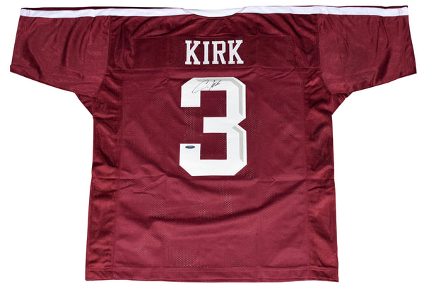 CHRISTIAN KIRK AUTOGRAPHED TEXAS A&M AGGIES #3 MAROON JERSEY TRISTAR