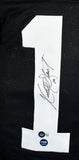 Kordell Stewart Autographed Black College Style Jersey- Beckett W Hologram