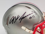 JAXON SMITH-NJIGBA AUTOGRAPHED OHIO STATE FLASH MINI HELMET BECKETT 203467