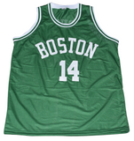 BOB COUSY SIGNED BOSTON CELETICS #14 GREEN BASKETBALL JERSEY BECKETT
